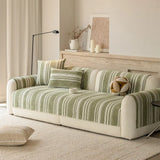 Natural Stripe Chenille Thickend Sofa Protection Washable Non-Slip Durable Couch Cover