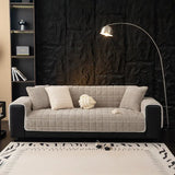 Waterproof One-Piece Cozy Flannel Sofa Protection Non-Slip Outdoor Silky Couch Cover