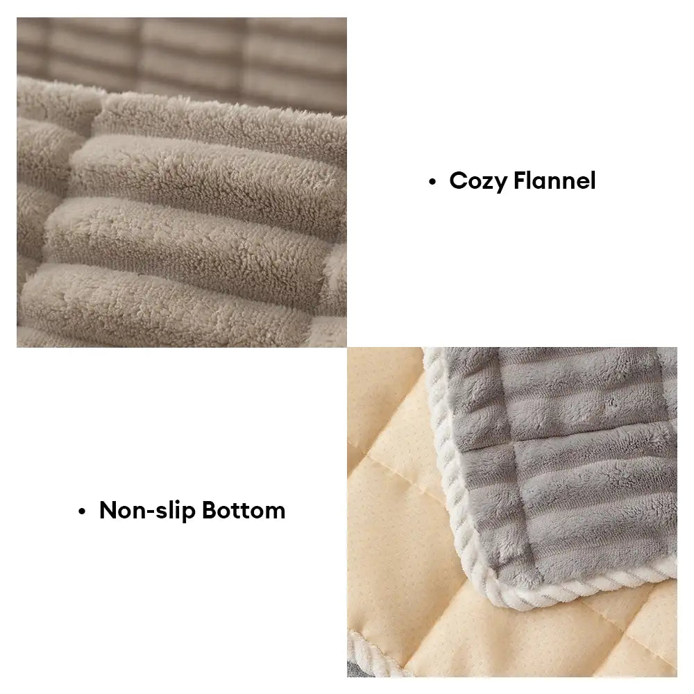 Waterproof One-Piece Cozy Flannel Sofa Protection Non-Slip Outdoor Silky Couch Cover