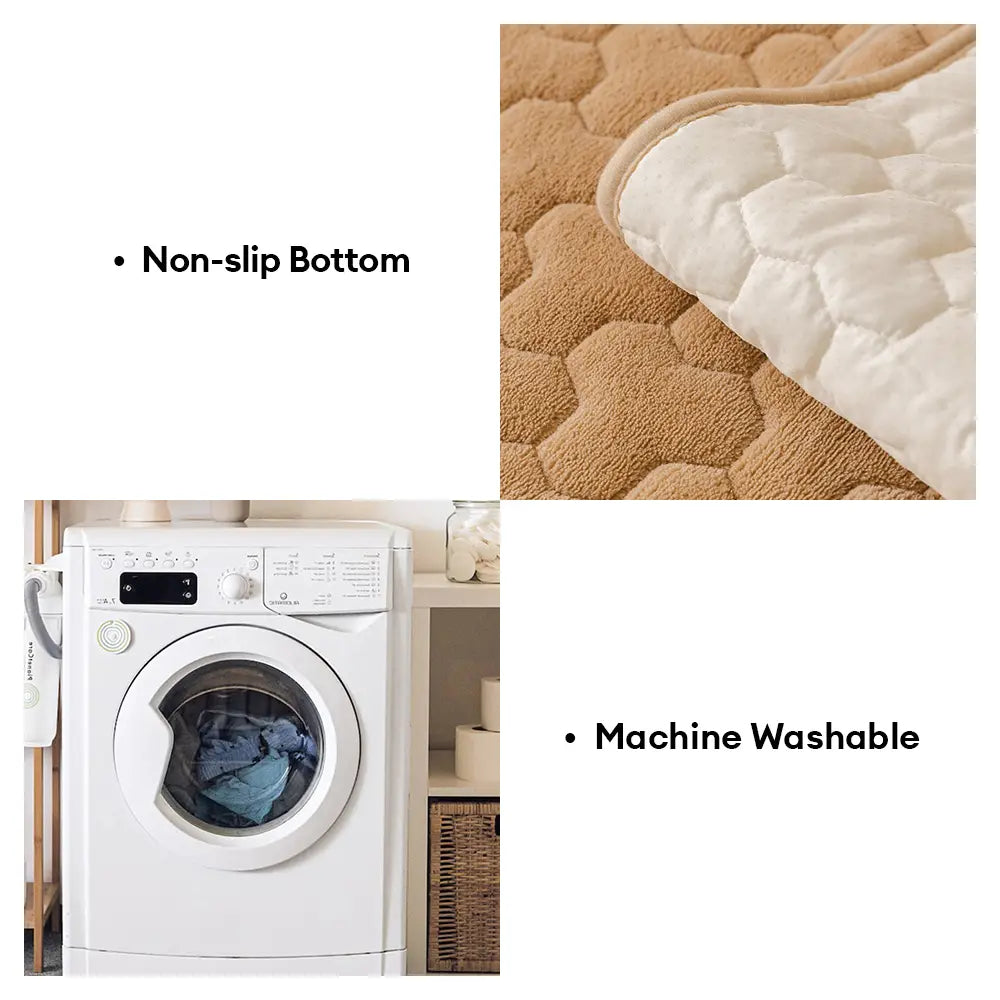 One-Piece Short Plush Comfortable Skin-Friendly Furniture Protection Reinforced Couch Cover - Puzzle