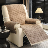 One-Piece Short Plush Comfortable Skin-Friendly Furniture Protection Reinforced Couch Cover - Puzzle