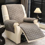 One-Piece Short Plush Comfortable Skin-Friendly Furniture Protection Reinforced Couch Cover - Puzzle