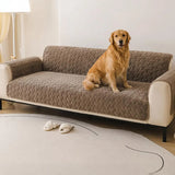 One-Piece Short Plush Comfortable Skin-Friendly Furniture Protection Reinforced Couch Cover - Puzzle