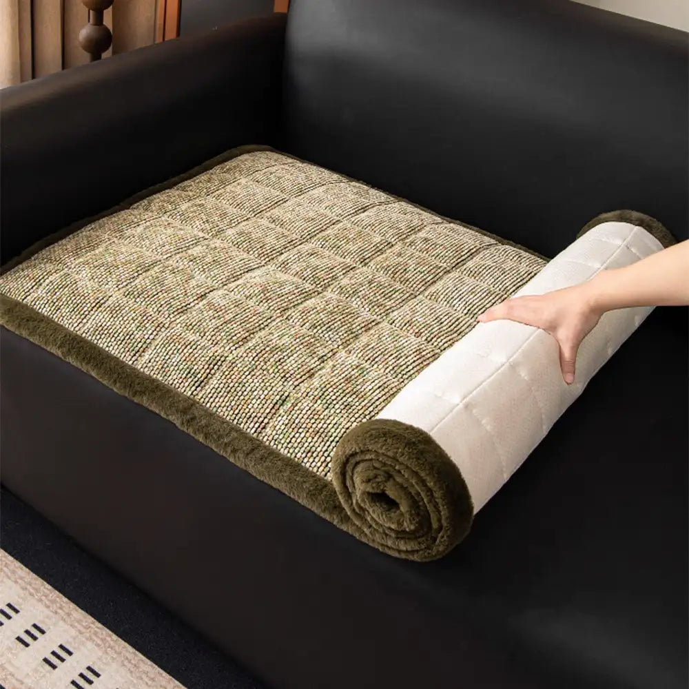 Pet-Friendly Chenille Textured One-Piece Non-Slip Waterproof Couch Cover with Frayed Edges