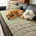 Pet-Friendly Chenille Textured One-Piece Non-Slip Waterproof Couch Cover with Frayed Edges