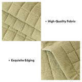 Quilted Square Simple Comfortable Sofa Protector Non-Slip Ultra-Soft Couch Cover