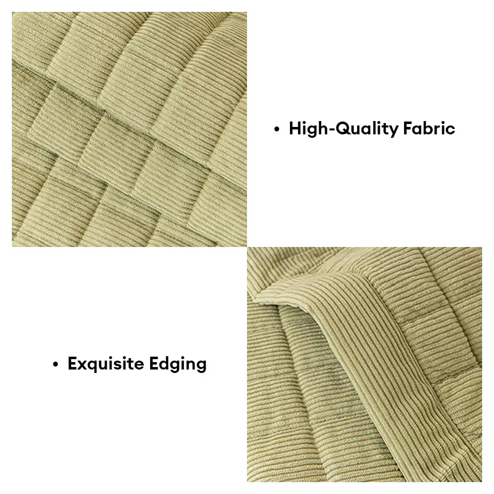 Quilted Square Simple Comfortable Sofa Protector Non-Slip Ultra-Soft Couch Cover