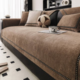Simple Modern Jacquard High-Weight Non-Slip Chenille Premium Couch Cover