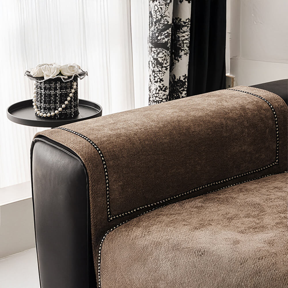 Simple Modern Jacquard High-Weight Non-Slip Chenille Premium Couch Cover