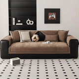 Simple Modern Jacquard High-Weight Non-Slip Chenille Premium Couch Cover