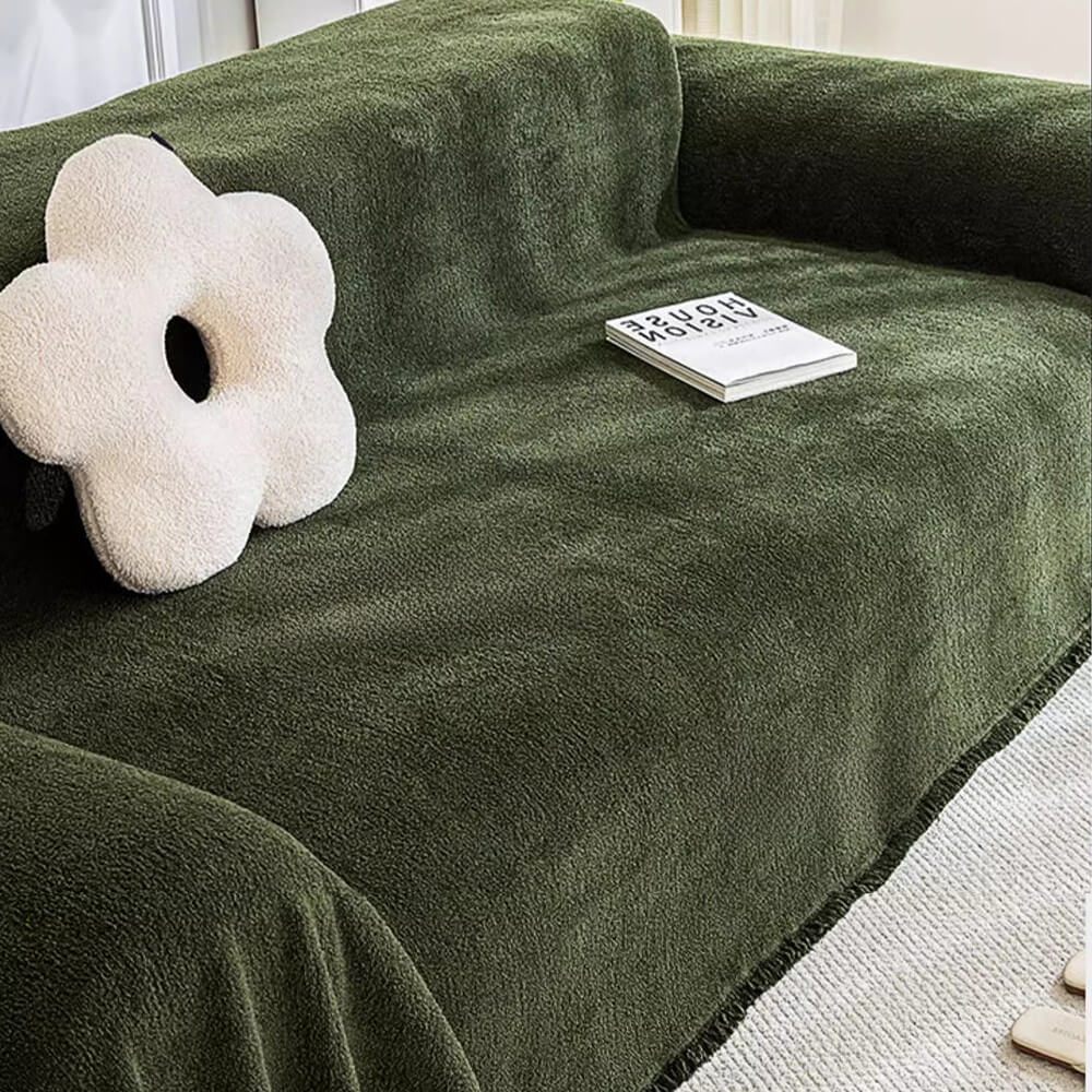 Soft Plush Water-resistant Multi-Purpose Furniture Protection All-Season Couch Cover