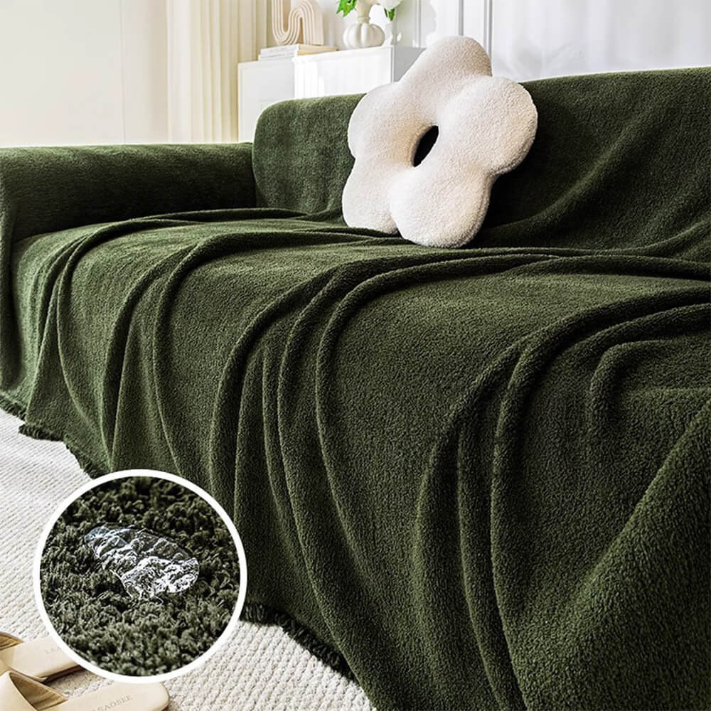 Soft Plush Water-resistant Multi-Purpose Furniture Protection All-Season Couch Cover