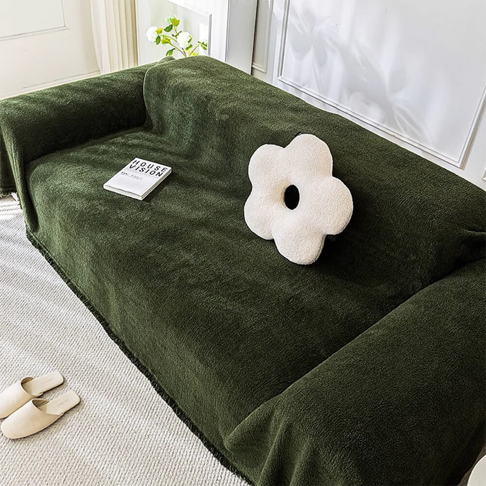 Soft Plush Water-resistant Multi-Purpose Furniture Protection All-Season Couch Cover
