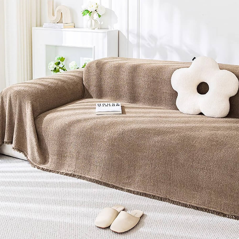 Soft Plush Water-resistant Multi-Purpose Furniture Protection All-Season Couch Cover