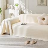 Soft Water-resistant Teddy Plush Throw Durable Couch Cover