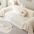 Soft Water-resistant Teddy Plush Throw Durable Couch Cover