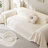 Soft Water-resistant Teddy Plush Throw Durable Couch Cover