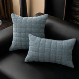 Square Corduroy Anti-Scratch Fabric Pet Friendly Non-Slip Cozy Couch Cover