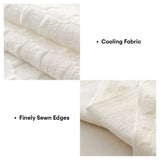 Textured Cooling Ice Silk Skin-Friendly Breathable Sofa Blanket Washable Sleek Couch Cover