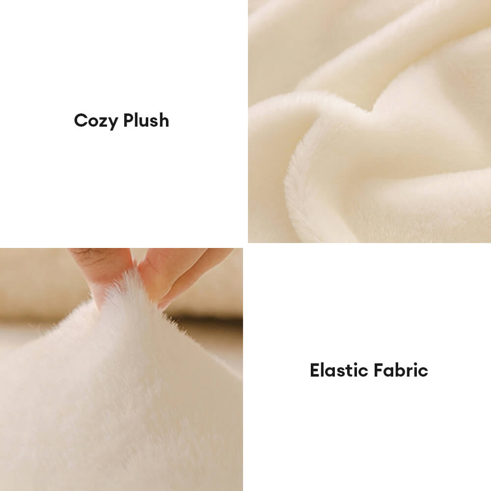 Ultra Soft Skin Friendly Plush Full Coverage Sofa Protector Stretch Couch Cover