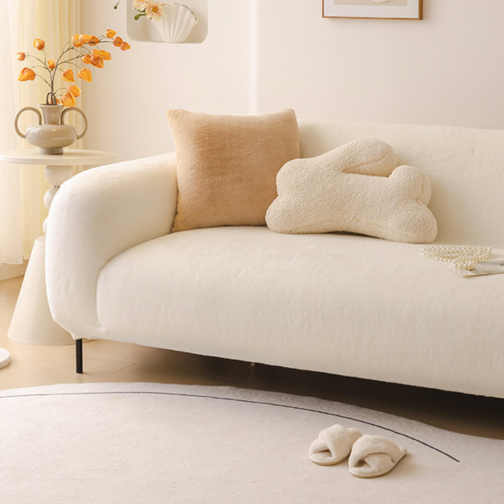 Ultra Soft Skin Friendly Plush Full Coverage Sofa Protector Stretch Couch Cover