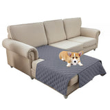 Waterproof & Non-Slip Diamond Quilted Pet Plush Couch Cover – Stylish Protection for Furniture
