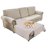 Waterproof & Non-Slip Diamond Quilted Pet Plush Couch Cover – Stylish Protection for Furniture