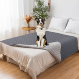 Waterproof & Non-Slip Diamond Quilted Pet Plush Couch Cover – Stylish Protection for Furniture