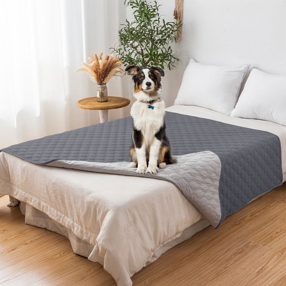 Waterproof & Non-Slip Diamond Quilted Pet Plush Couch Cover – Stylish Protection for Furniture