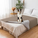 Waterproof & Non-Slip Diamond Quilted Pet Plush Couch Cover – Stylish Protection for Furniture
