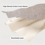 Breathable Woven Cotton Linen Non-Slip Reinforced Couch Cover