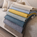 Breathable Woven Cotton Linen Non-Slip Reinforced Couch Cover