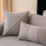 Breathable Woven Cotton Linen Non-Slip Reinforced Couch Cover