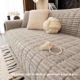 Waterproof One-Piece Cozy Flannel Sofa Protection Non-Slip Outdoor Silky Couch Cover
