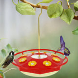 Garden Hummingbird Feeder | Colorful Flower-Shaped Design with 8 Feeding Ports 0