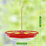Garden Hummingbird Feeder | Colorful Flower-Shaped Design with 8 Feeding Ports 2
