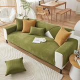 Herringbone Chenille Fabric Furniture Protector Plush Couch Cover