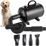 High Velocity Dog Dryer | Adjustable Heat Pet Blow Dryer | Efficient Quiet Grooming Tool 0