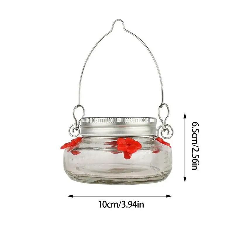 Hummingbird Feeder | Clear ABS Reservoir with Flower Ports | Elegant Outdoor Decor 2
