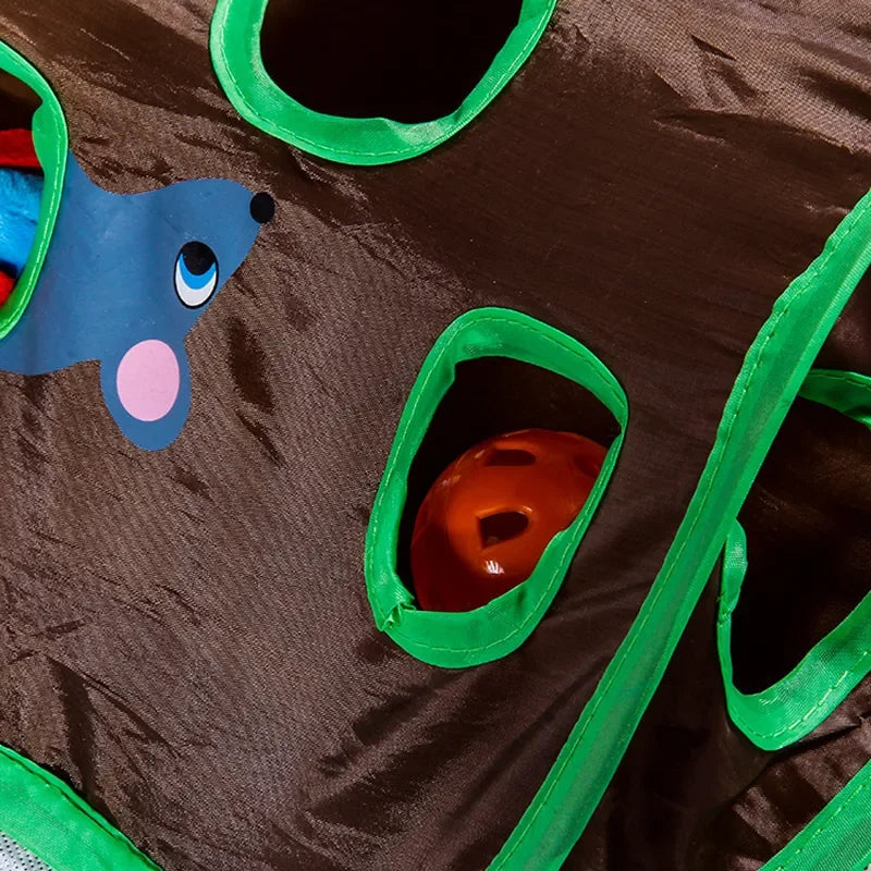 Interactive Cat Toy | 9-Hole Tunnel Mice Game | Engaging and Durable 1
