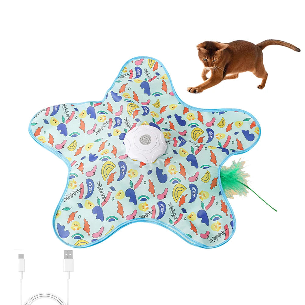 Interactive Cat Toy | Automatic Feather Chaser | Engaging Hide and Seek Game 1