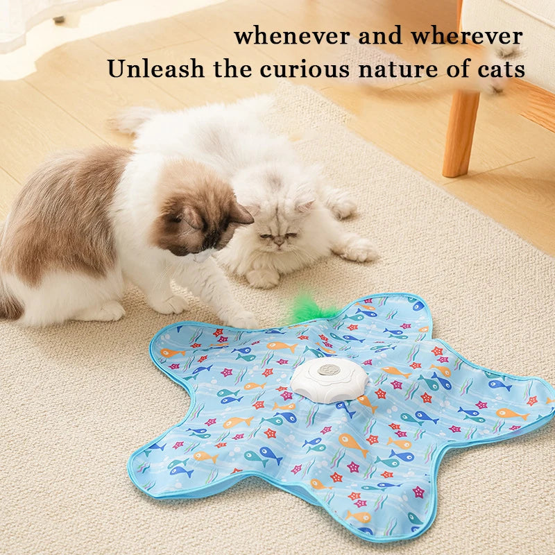 Interactive Cat Toy | Automatic Feather Chaser | Engaging Hide and Seek Game 3
