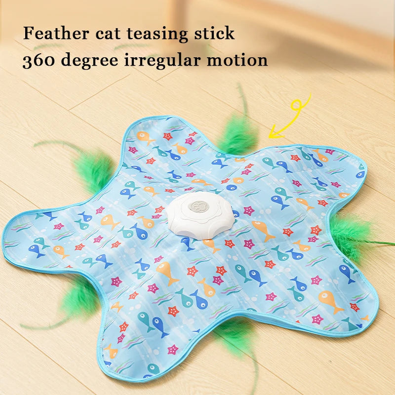 Interactive Cat Toy | Automatic Feather Chaser | Engaging Hide and Seek Game 4