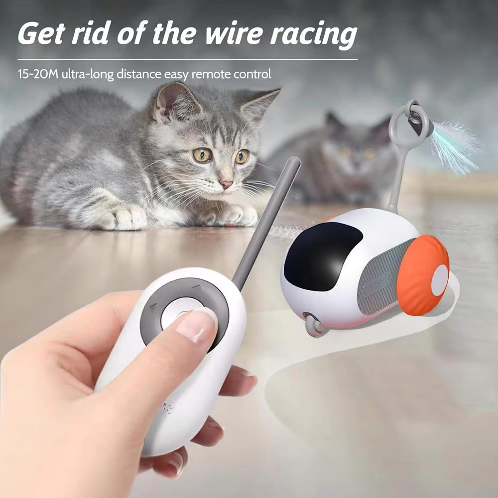 Interactive Cat Toy | Dual Mode Remote Control with Infrared Sensors | Fun and Engaging 3