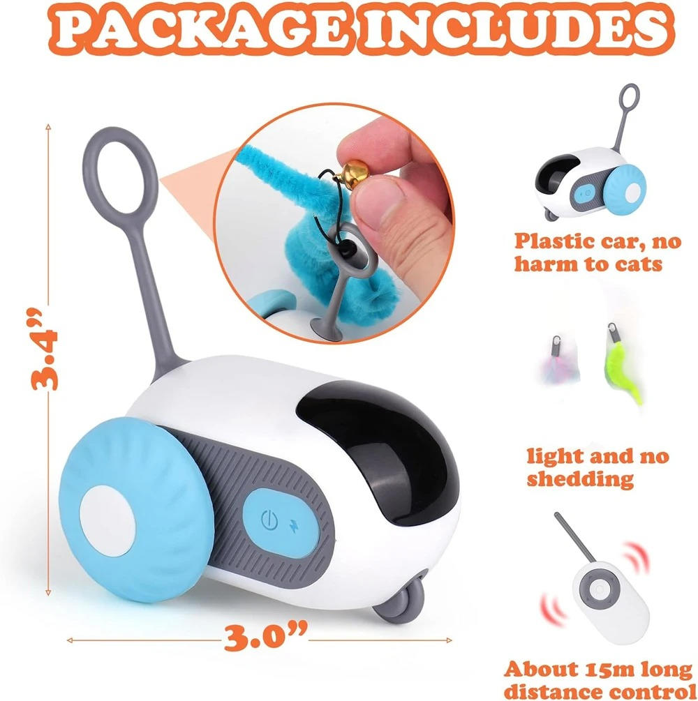 Interactive Cat Toy | Dual Mode Remote Control with Infrared Sensors | Fun and Engaging 6