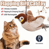 Interactive Cat Toy | Plush Rechargeable Bird with Flapping Wings 1