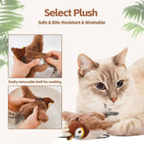 Interactive Cat Toy | Plush Rechargeable Bird with Flapping Wings 2