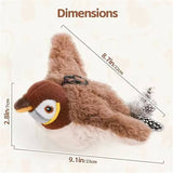 Interactive Cat Toy | Plush Rechargeable Bird with Flapping Wings 3