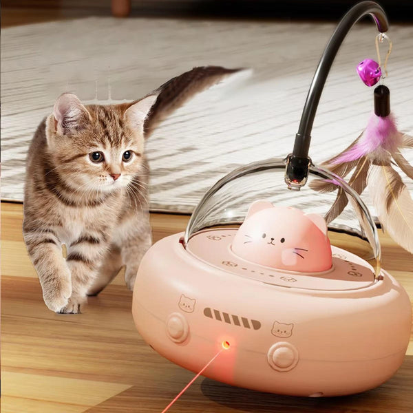 Interactive Cat Toy | Smart ABS Rechargeable Device | Engaging Hunting Simulation 0