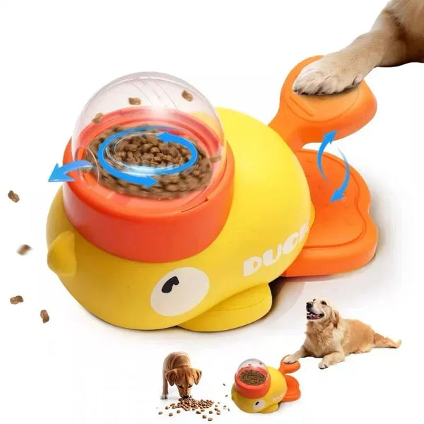 Interactive Dog Puzzle Feeder | Engaging Slow-Feed Duck Design 0